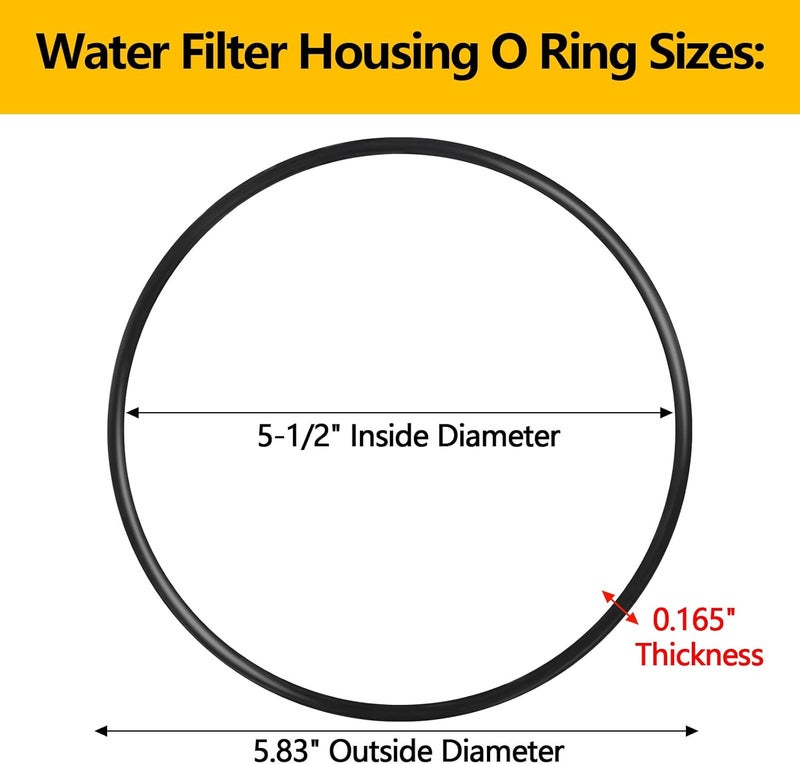 NBRINGO 5-Pack Big Blue Water Filter Housing O Ring - Replacement Pentek 151122 O-Rings Also Compatible with Pentek #10 & #20 Big Blue, APEC HBB-10/HBB-20 (Buna-N) - Image 3